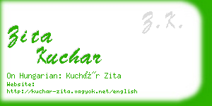 zita kuchar business card